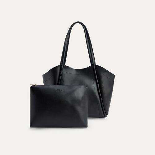 DERİ GÖRÜNÜMLÜ YAVRULU EL ÇANTASI