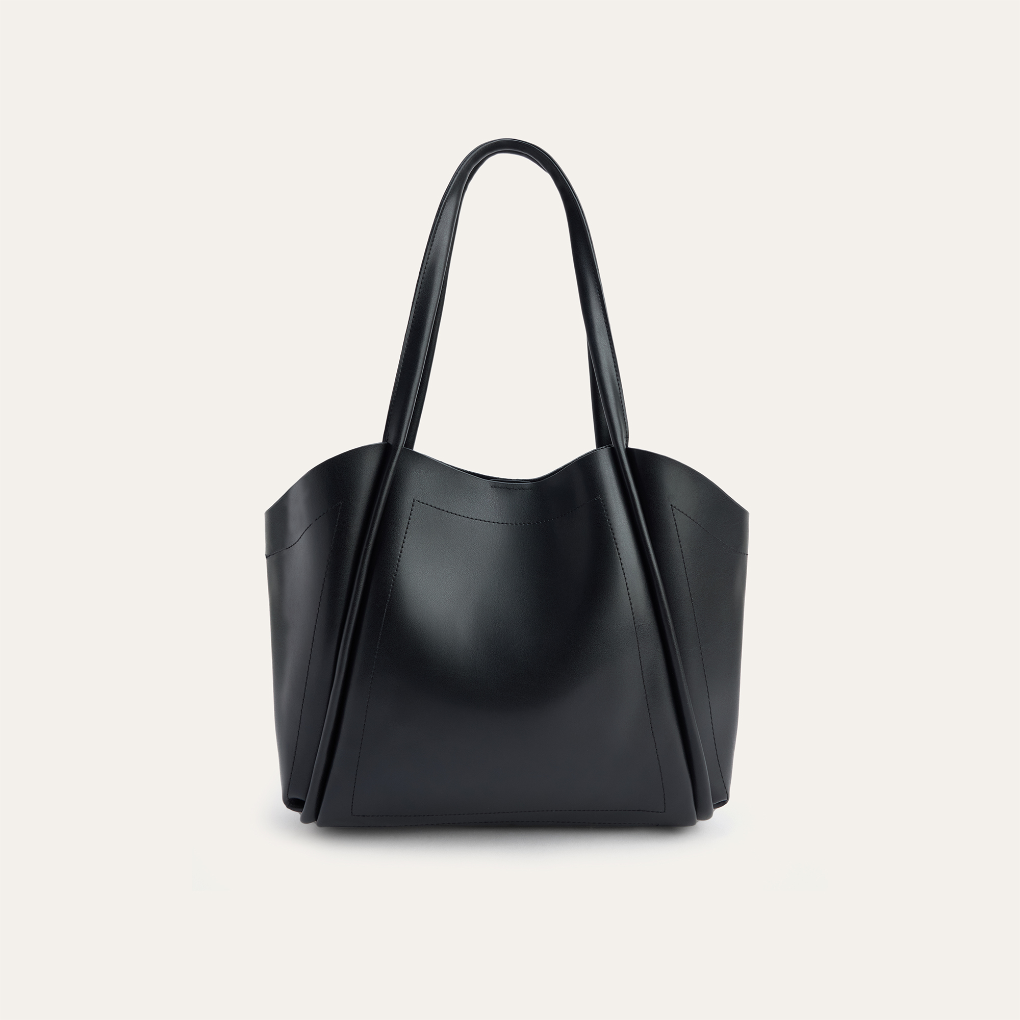 DERİ GÖRÜNÜMLÜ YAVRULU EL ÇANTASI