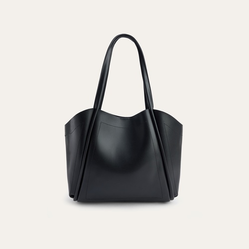 DERİ GÖRÜNÜMLÜ YAVRULU EL ÇANTASI