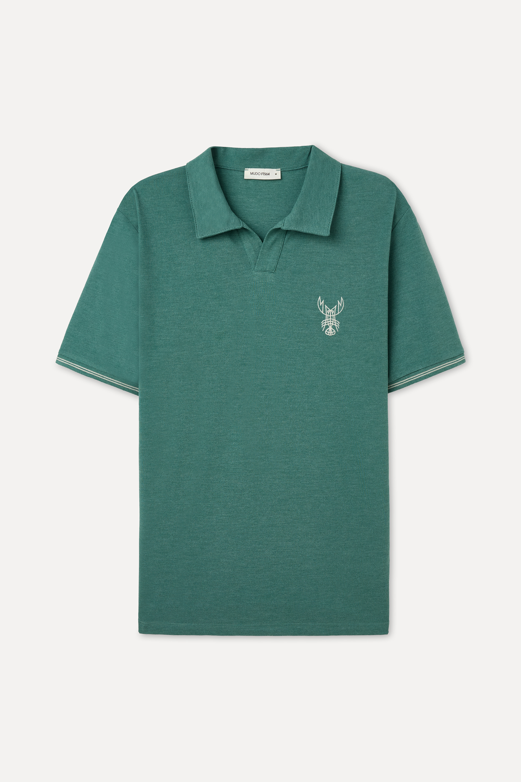 NAKIŞLI POLO YAKA T-SHIRT