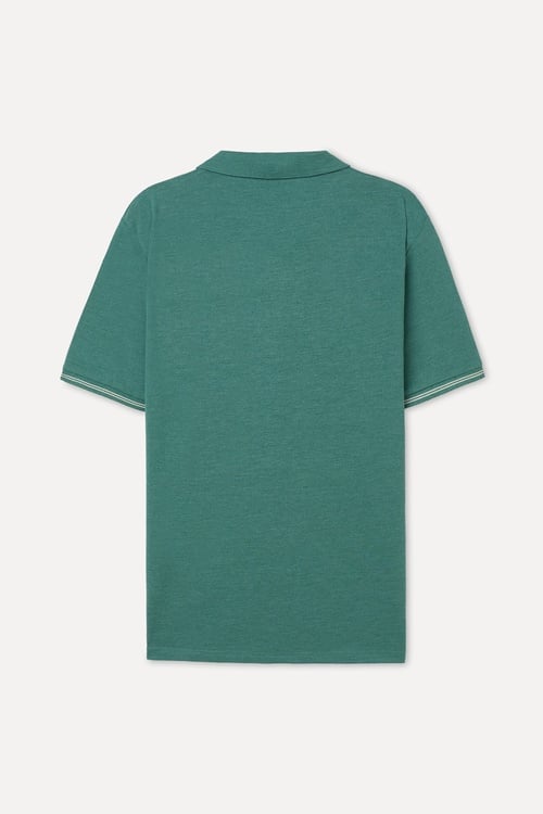 NAKIŞLI POLO YAKA T-SHIRT