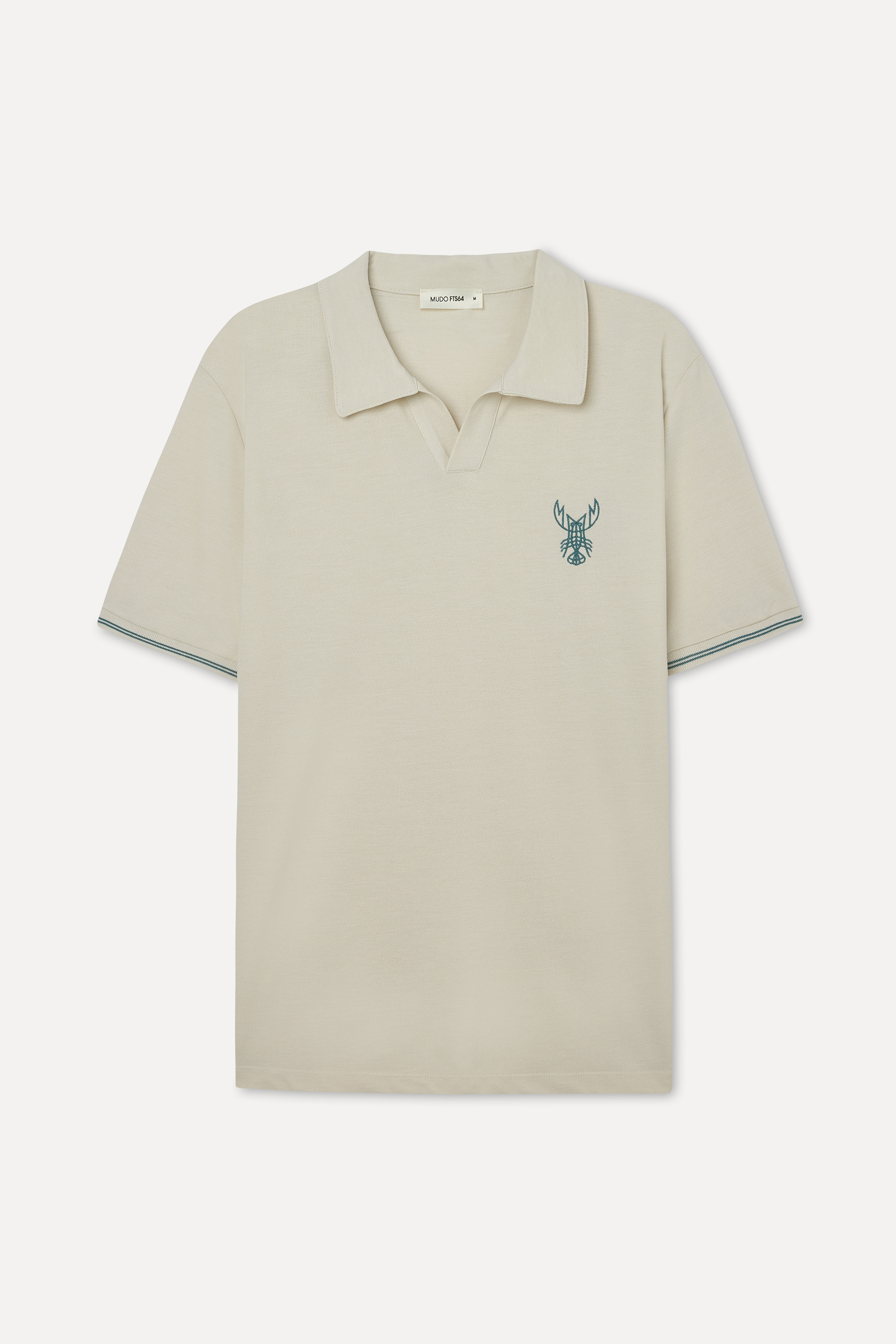 NAKIŞLI POLO YAKA T-SHIRT