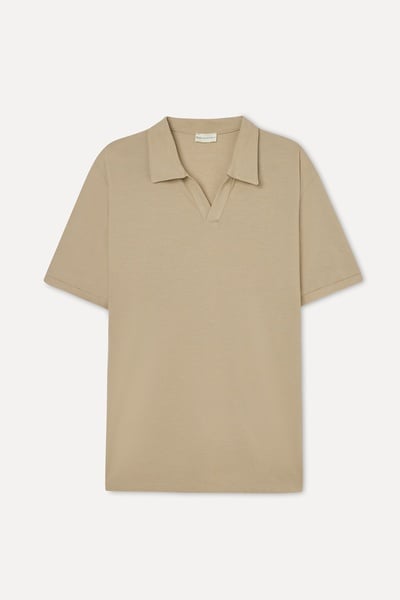 Mudo Erkek Bej Polo Yaka T-Shirt