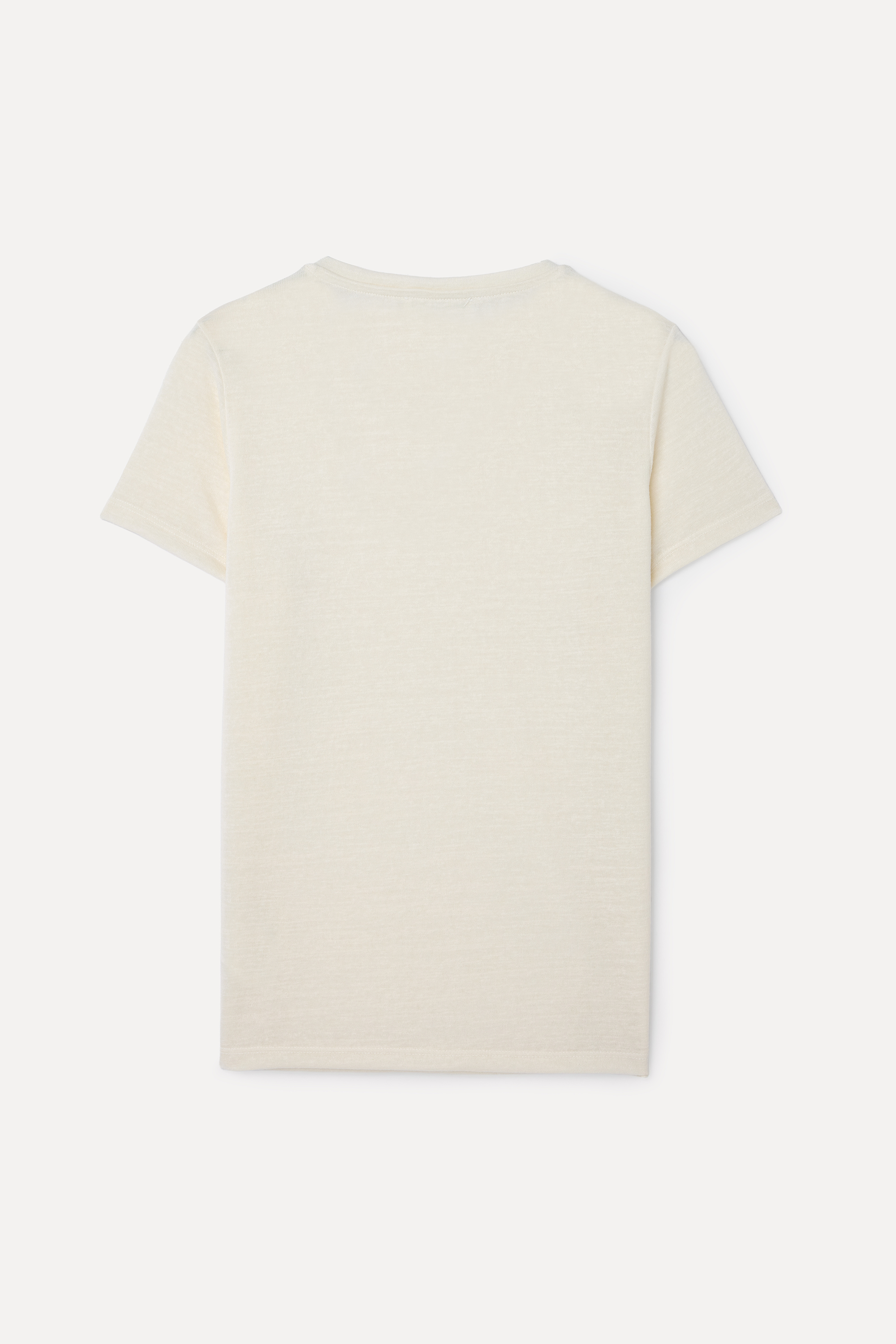 NAKIŞ DETAYLI V YAKA T-SHIRT