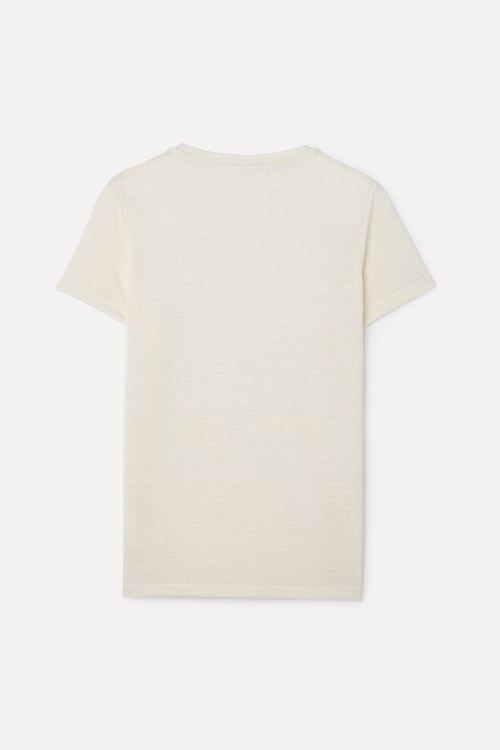 NAKIŞ DETAYLI V YAKA T-SHIRT