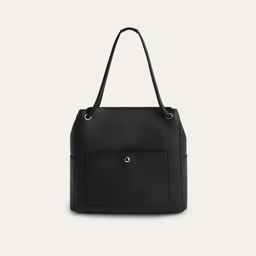 DERİ GÖRÜNÜMLÜ EL ÇANTASI