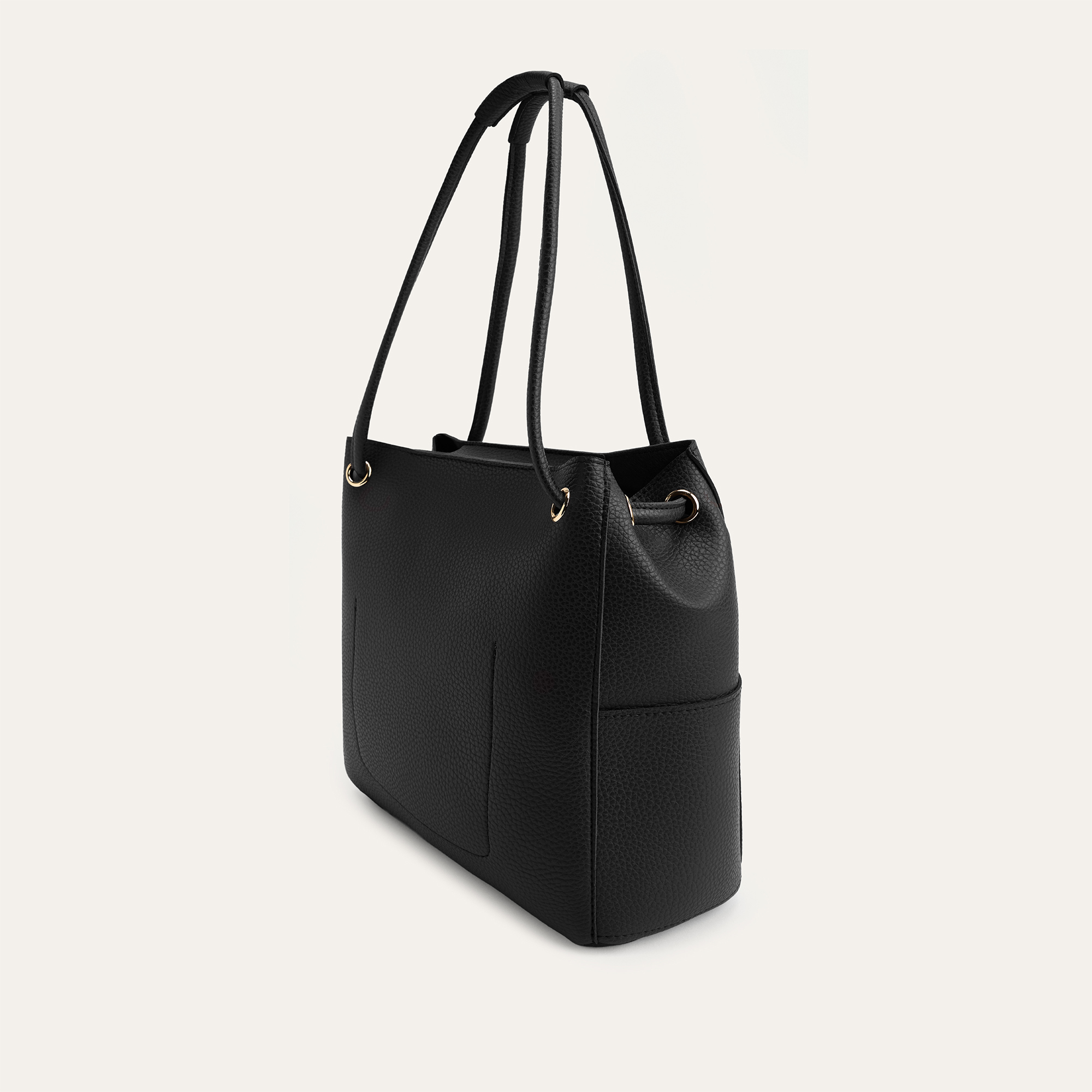 DERİ GÖRÜNÜMLÜ EL ÇANTASI