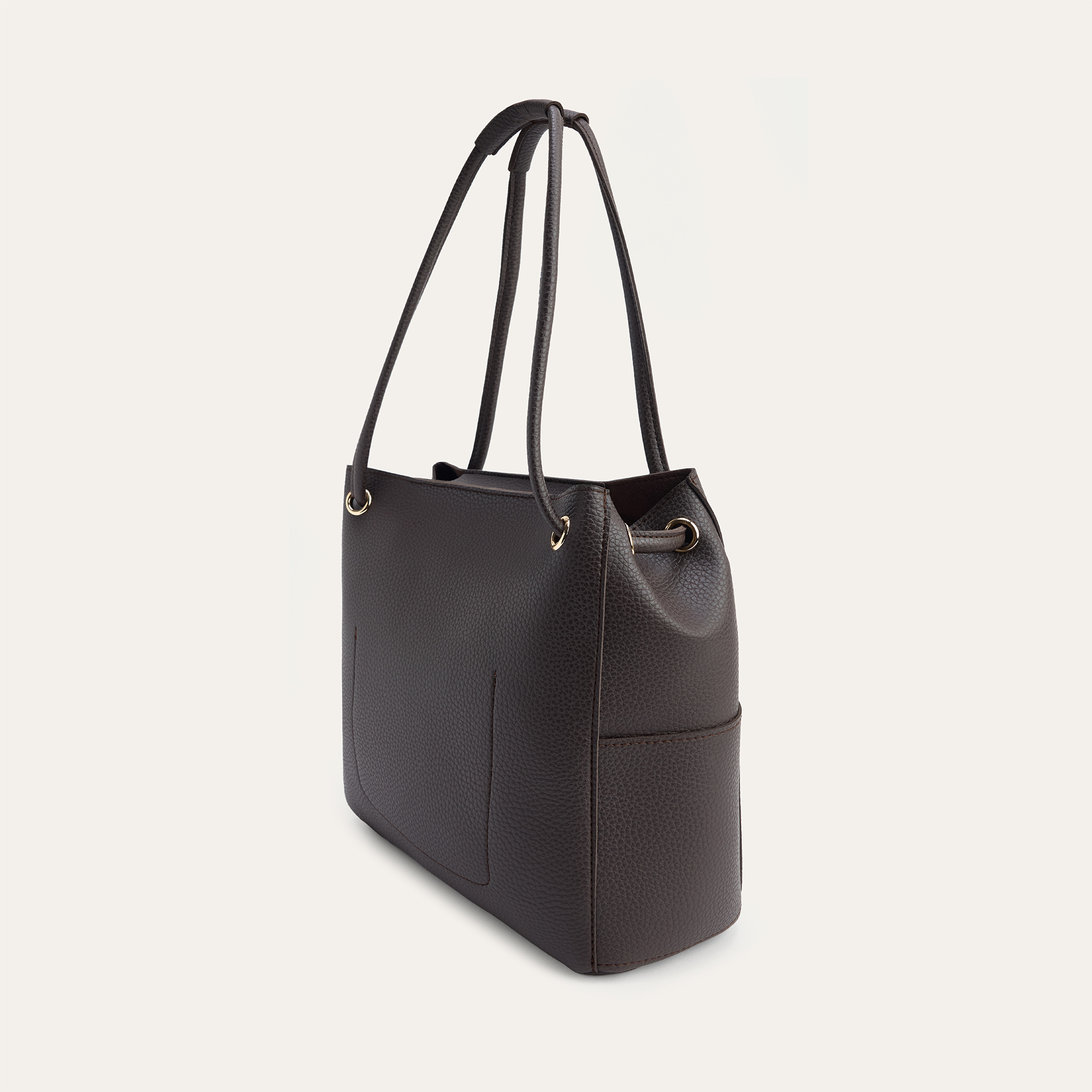 DERİ GÖRÜNÜMLÜ EL ÇANTASI