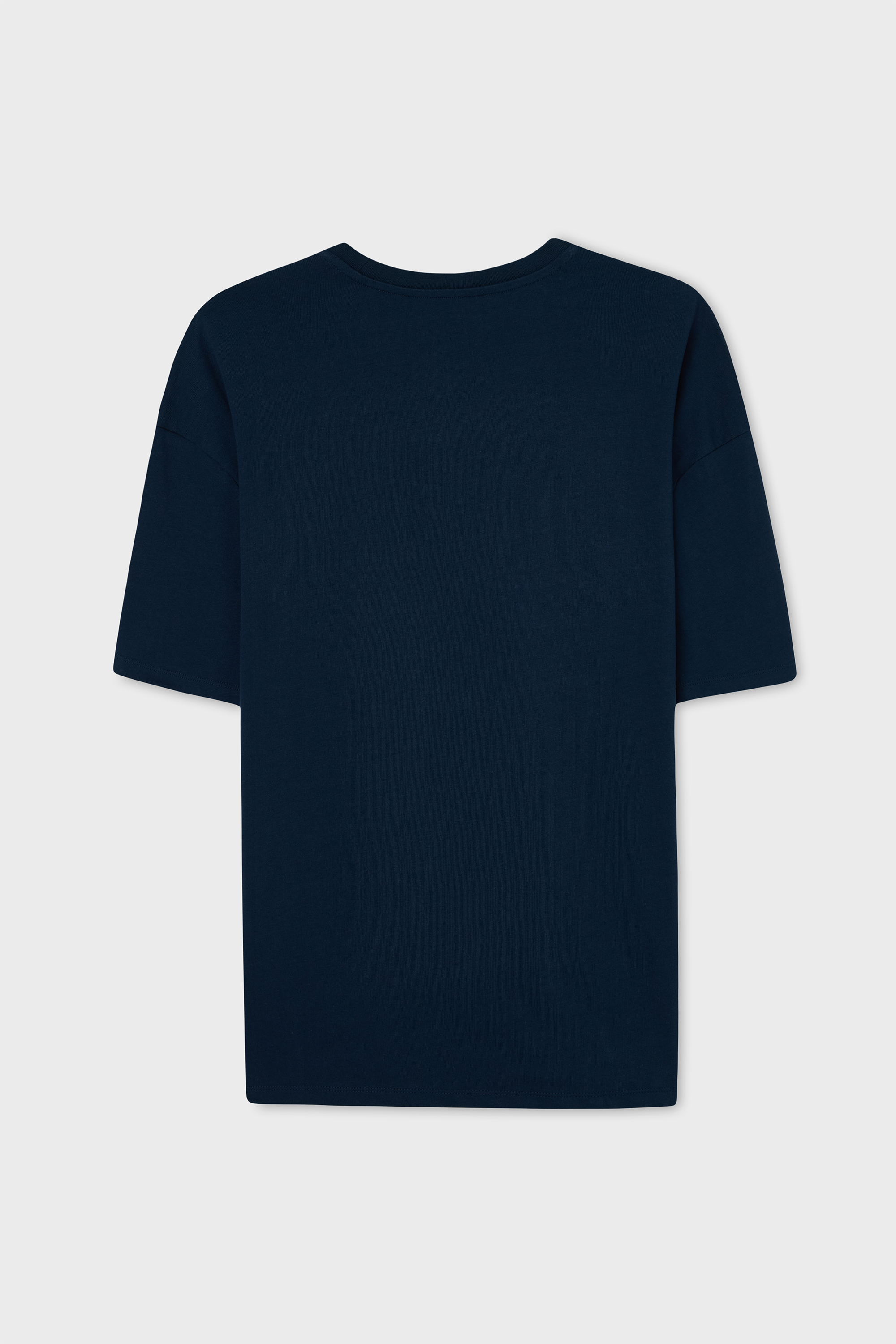 OVERSIZE BİSİKLET YAKA T-SHIRT