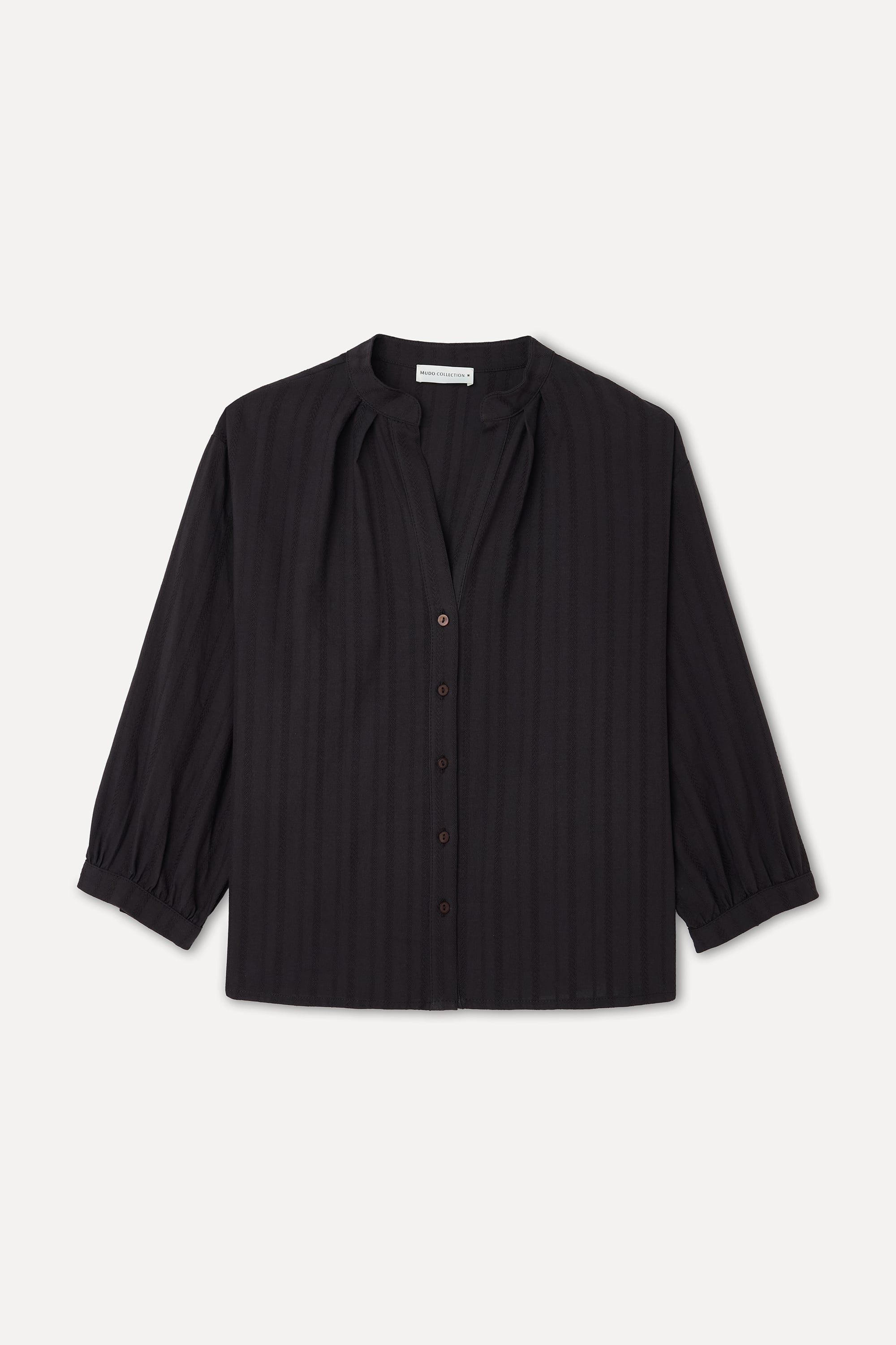 ÇİZGİLİ V YAKA UZUN KOLLU GÖMLEK