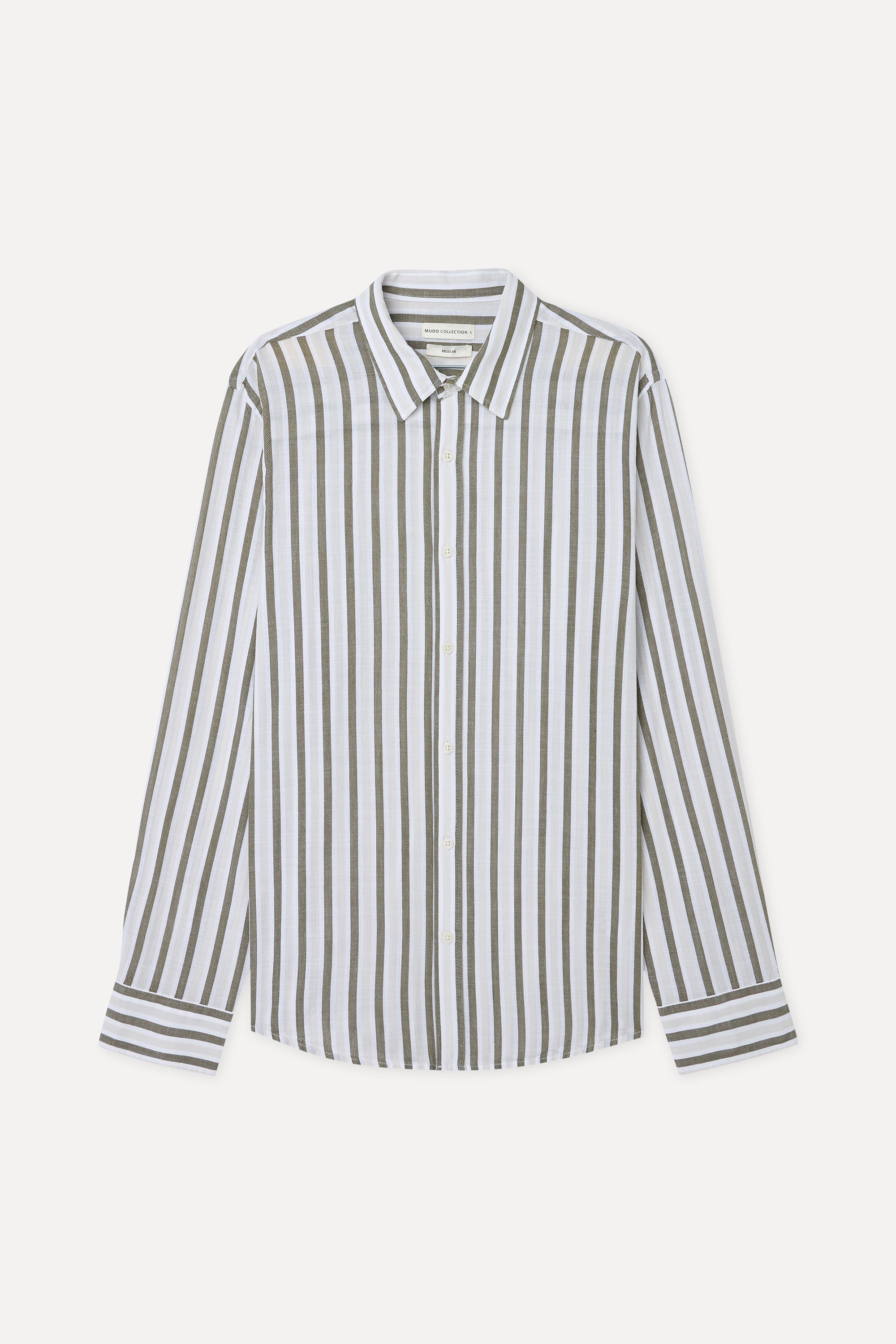 ÇİZGİLİ REGULAR FIT UZUN KOLLU GÖMLEK