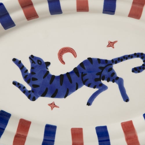  LISMORE KAYIK TABAK BORDO 34 CM