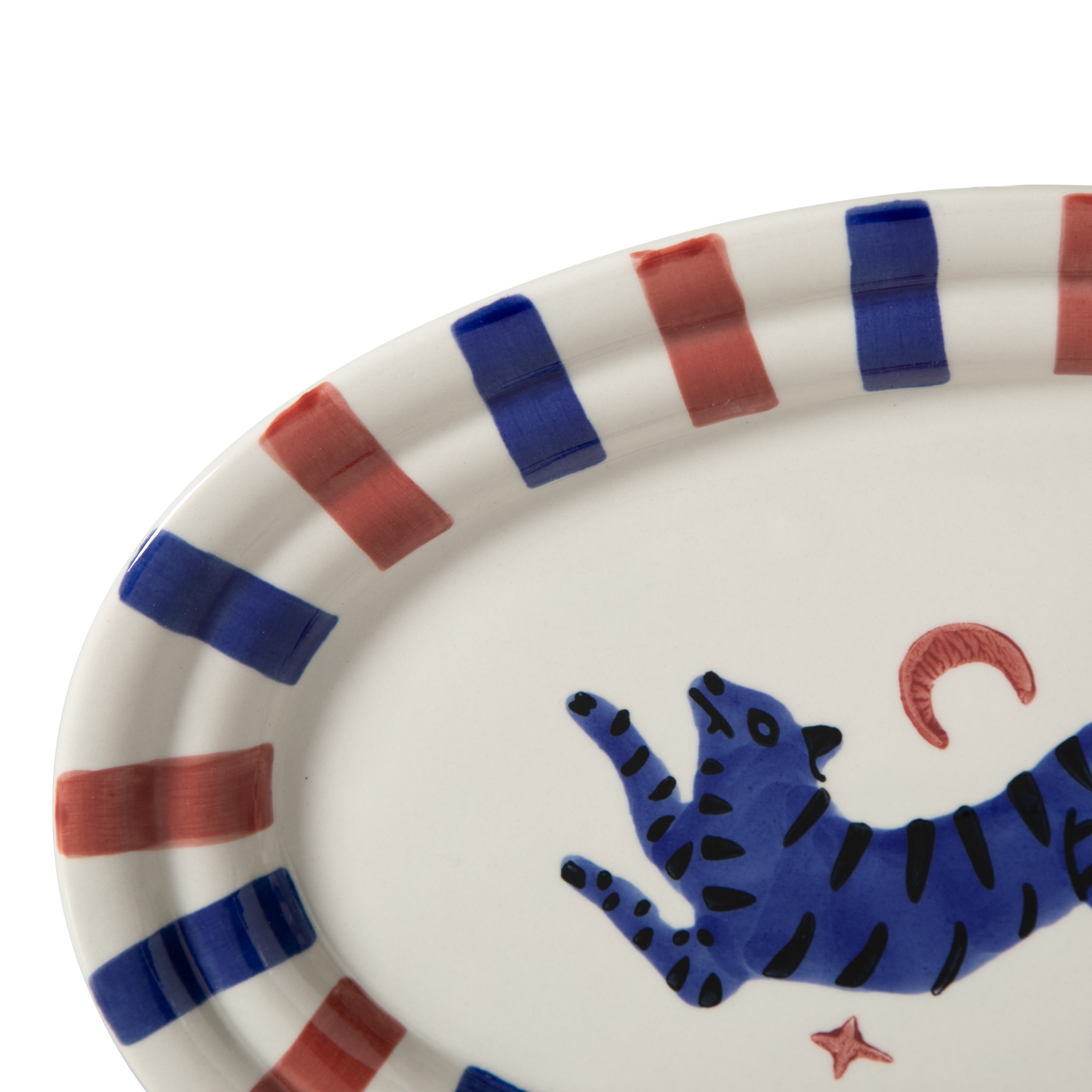 LISMORE KAYIK TABAK BORDO 34 CM