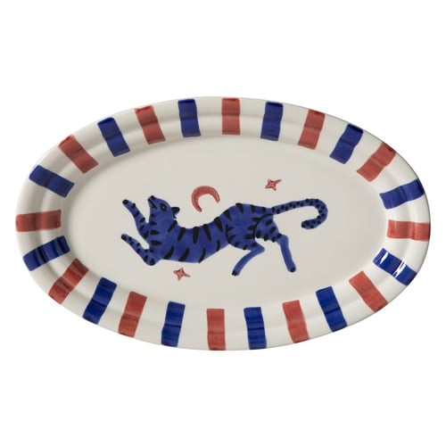 LISMORE KAYIK TABAK BORDO 34 CM