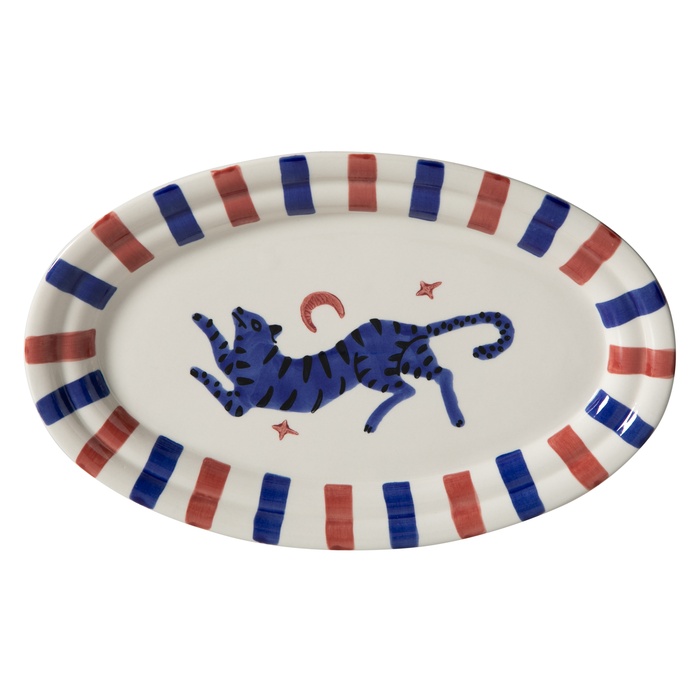 LISMORE KAYIK TABAK BORDO 34 CM