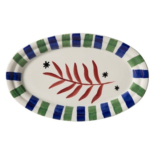 LISMORE KAYIK TABAK LACİVERT 34 CM