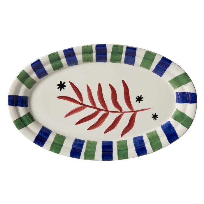 LISMORE KAYIK TABAK LACİVERT 34 CM