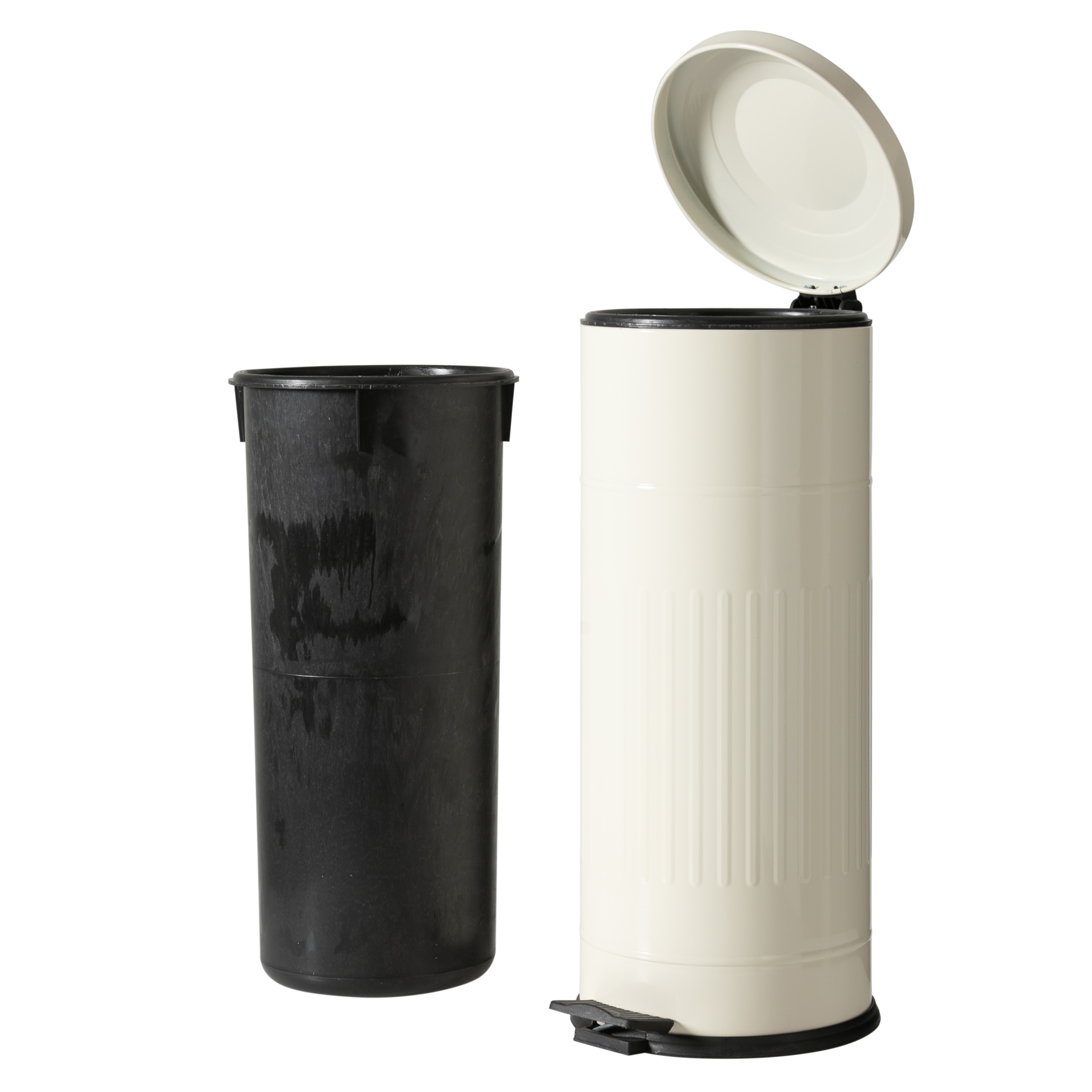 27LT PEDALLI VINTAGE ÇÖP KOVASI KREM