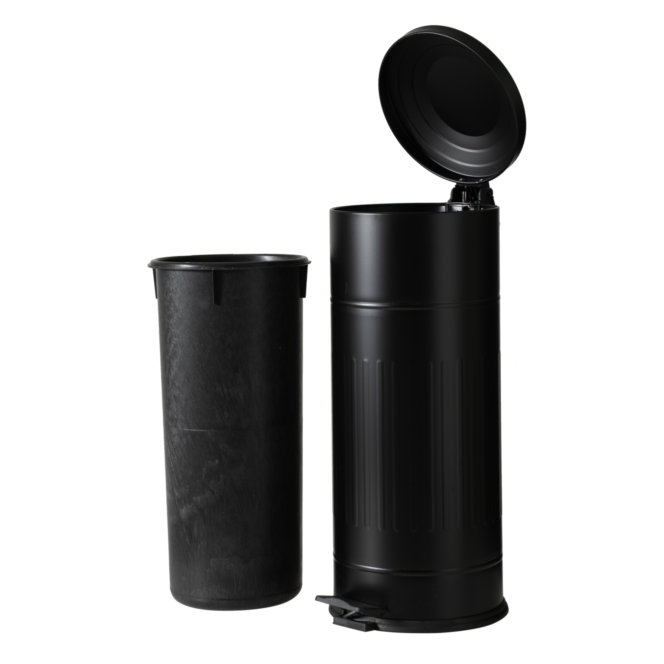 27LT PEDALLI VINTAGE ÇÖP KOVASI SİYAH