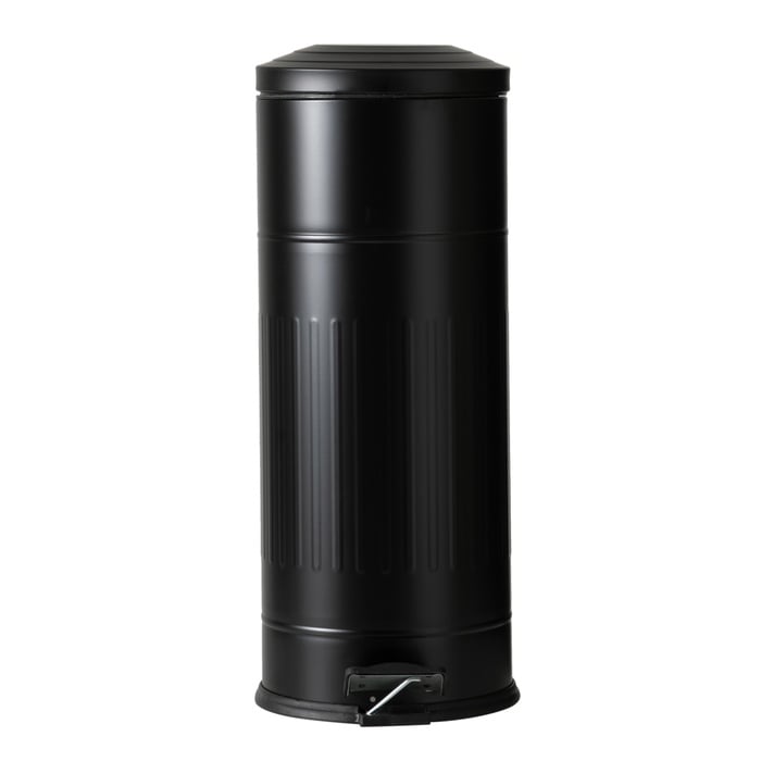 27LT PEDALLI VINTAGE ÇÖP KOVASI SİYAH