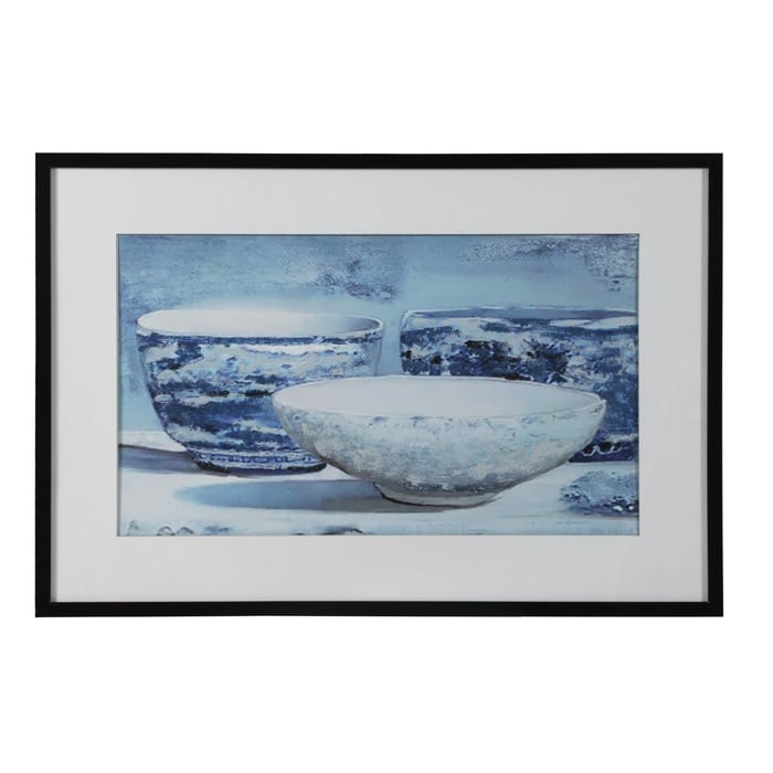 BLUE VESSEL ÇERÇEVELİ YAĞLIBOYA TABLO 63X93 CM
