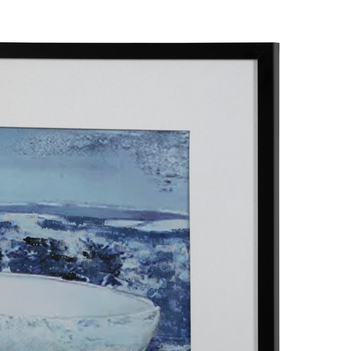 BLUE VESSEL ÇERÇEVELİ YAĞLIBOYA TABLO 63X93 CM