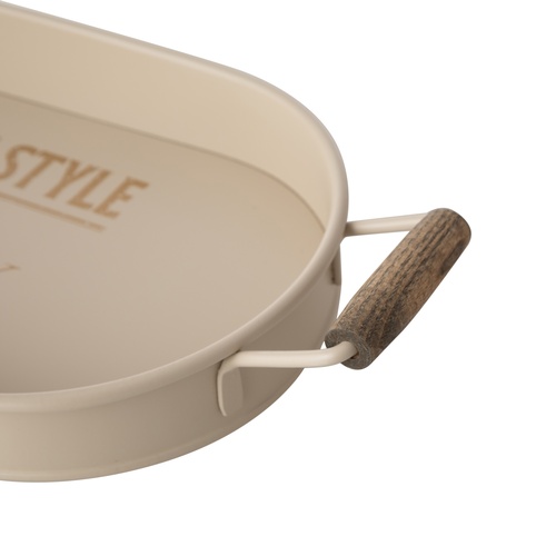  VETRA  OVAL TEPSİ BEJ 44X22 CM