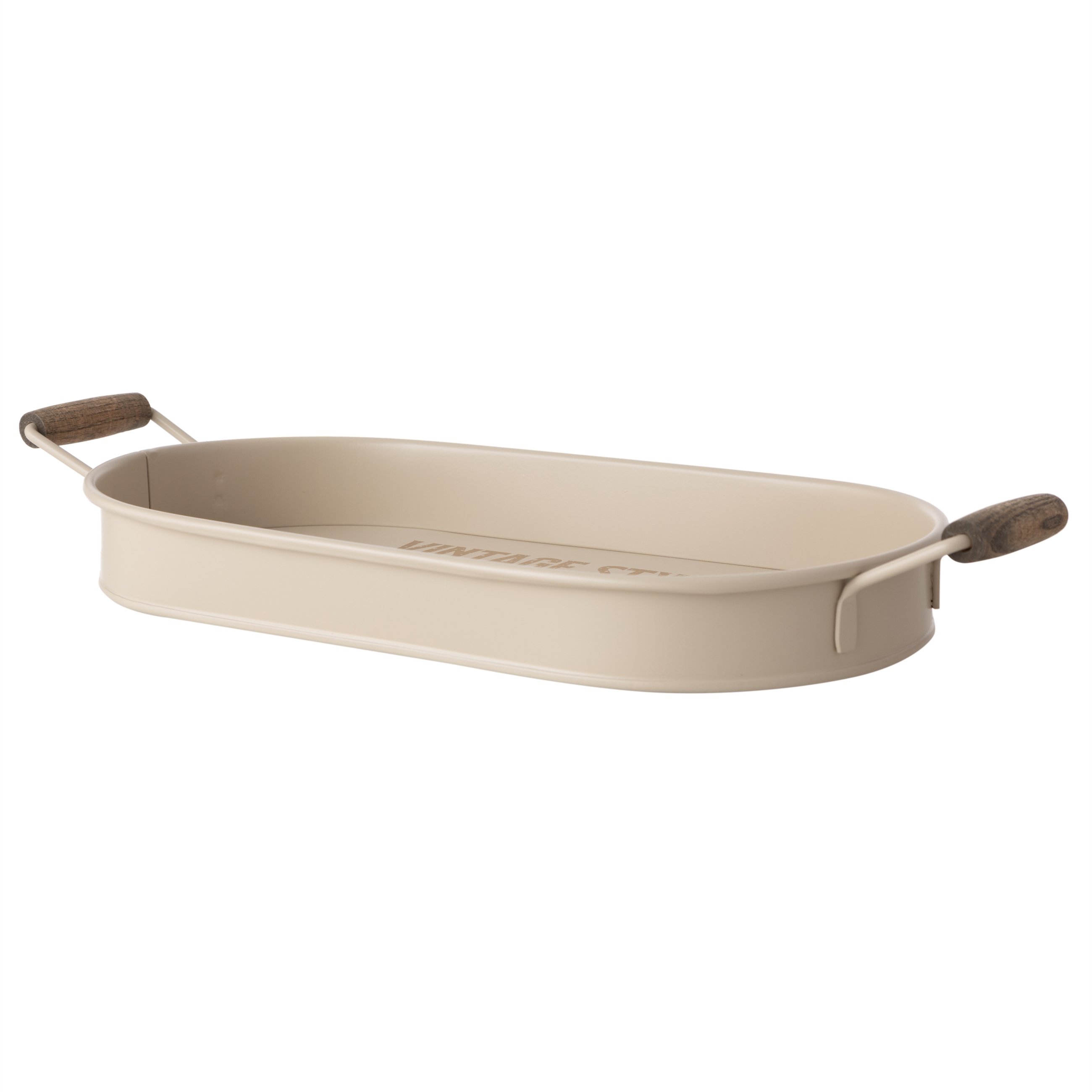 VETRA  OVAL TEPSİ BEJ 44X22 CM