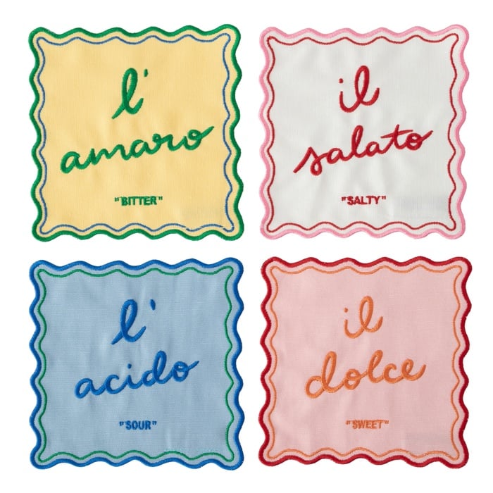 TASTE NAKIŞLI 4'LÜ KOKTEYL PEÇETE 15X15