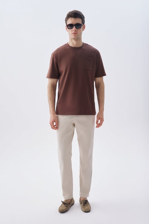 TAPERED FIT CHINO PANTOLON