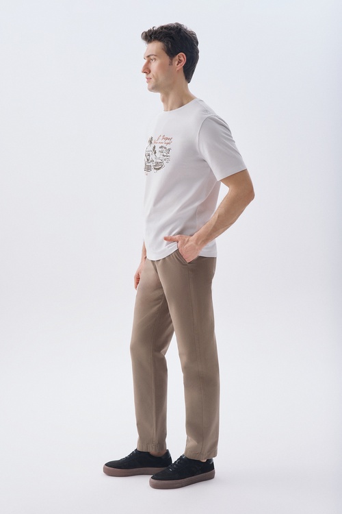 STRAIGHT FIT BELİ BAĞLAMALI PANTOLON