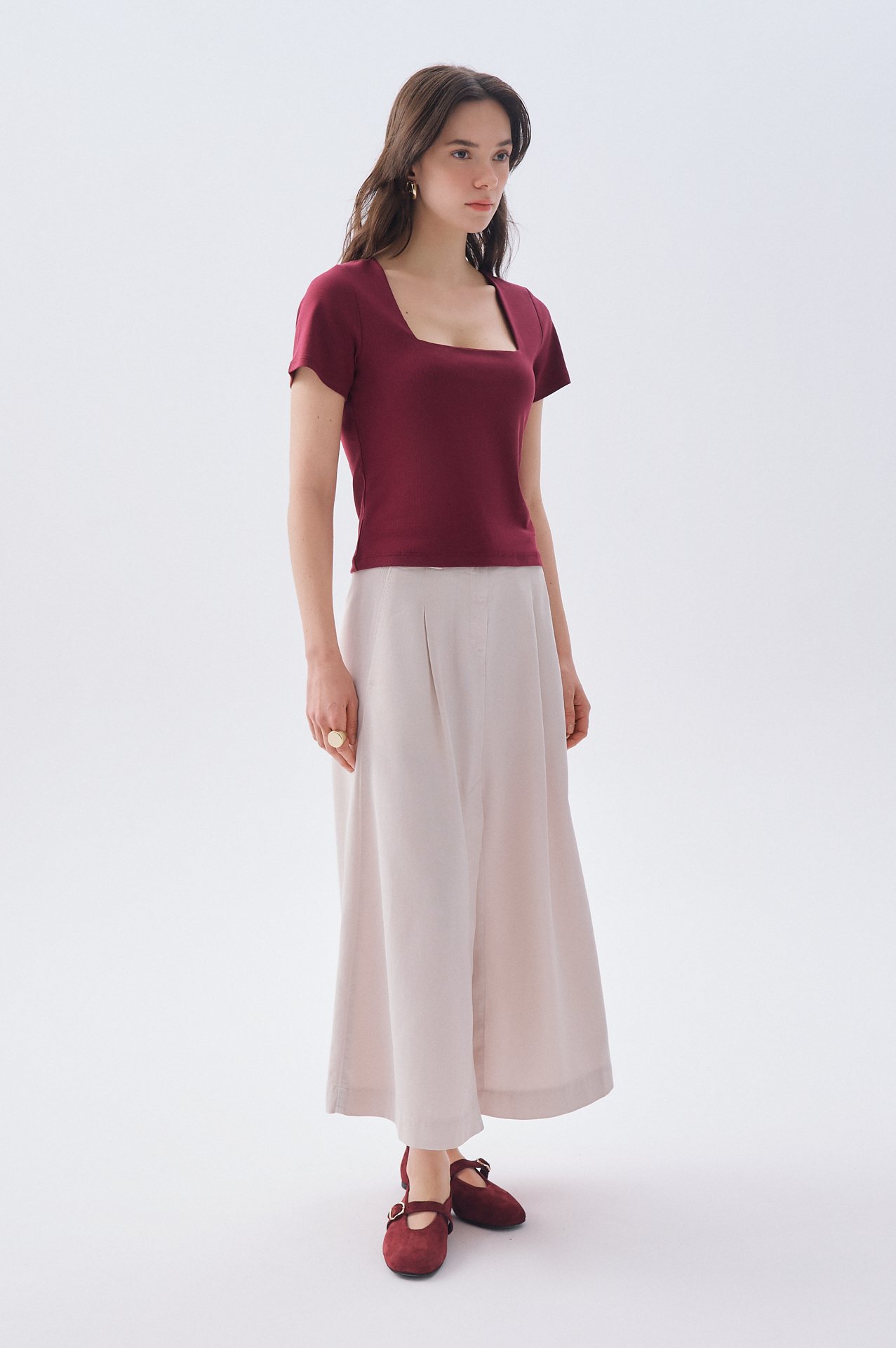 YIRTMAÇLI MİDİ ETEK