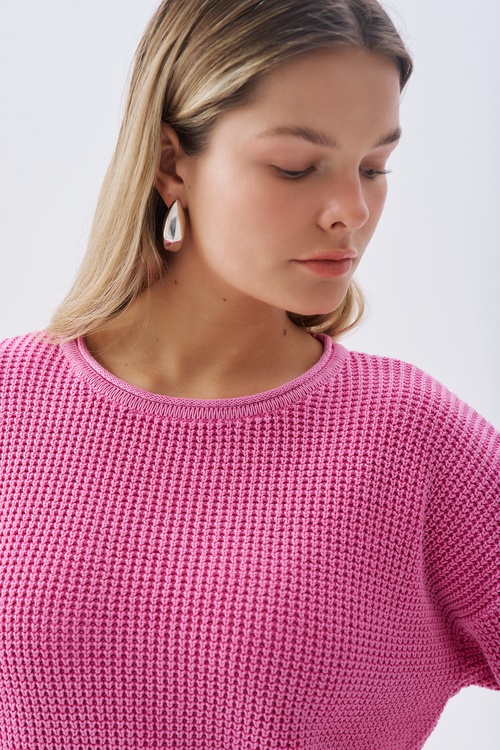 BİSİKLET YAKA KAZAK