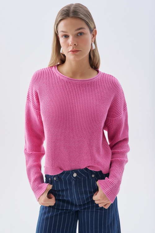 BİSİKLET YAKA KAZAK