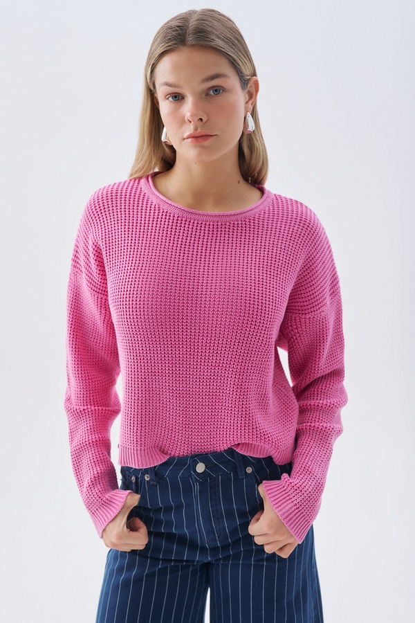 BİSİKLET YAKA KAZAK