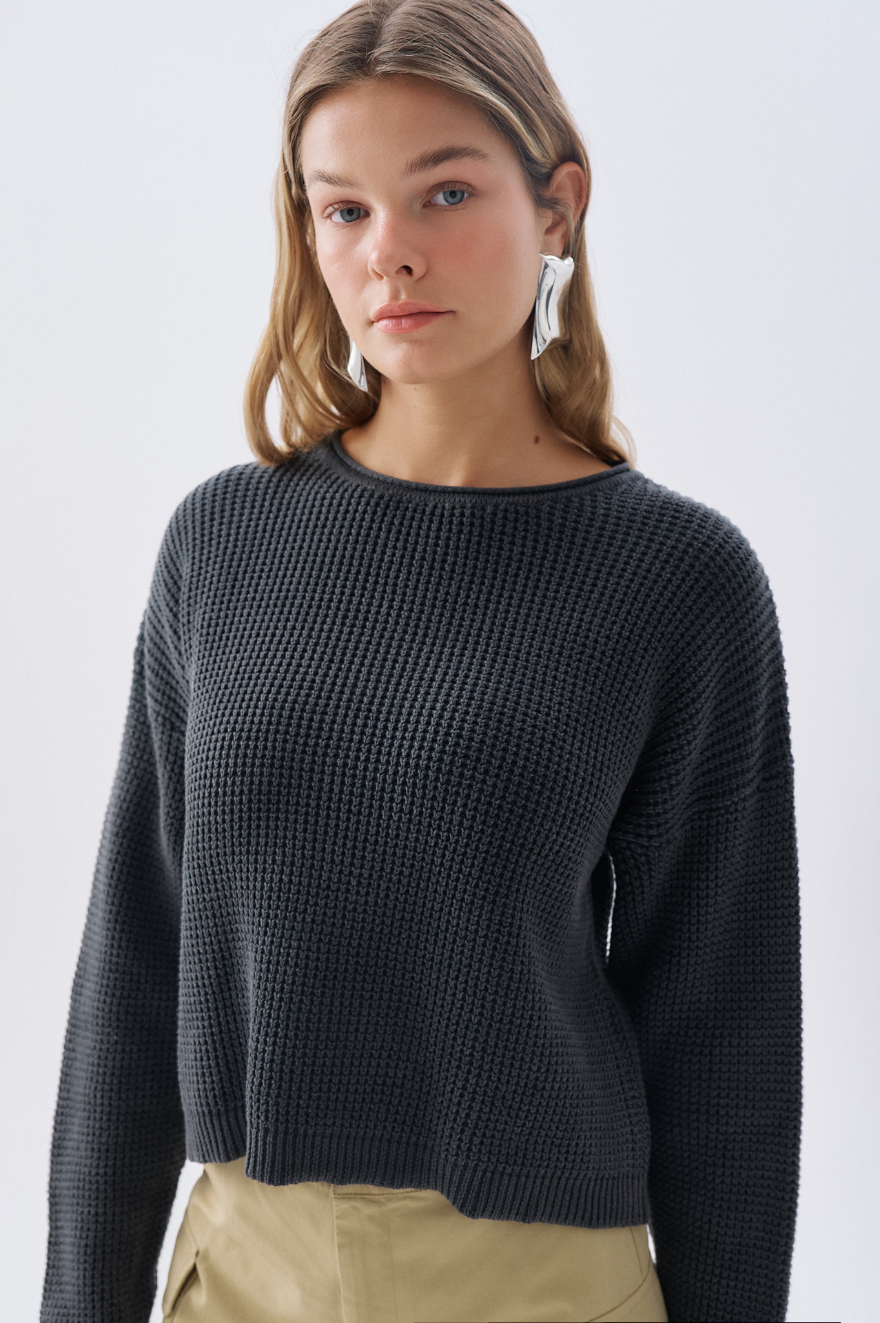 BİSİKLET YAKA KAZAK