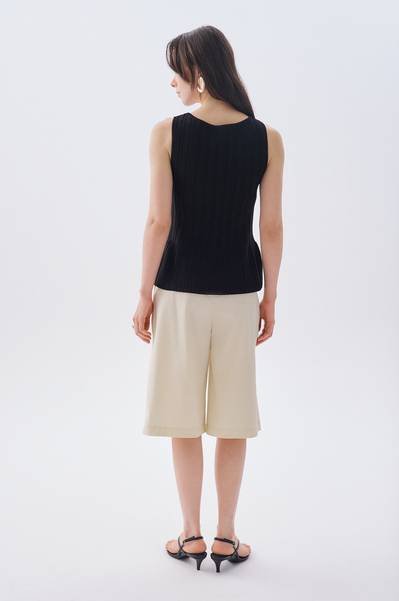 FITTED KAYIK YAKA KOLSUZ TRİKO KAZAK