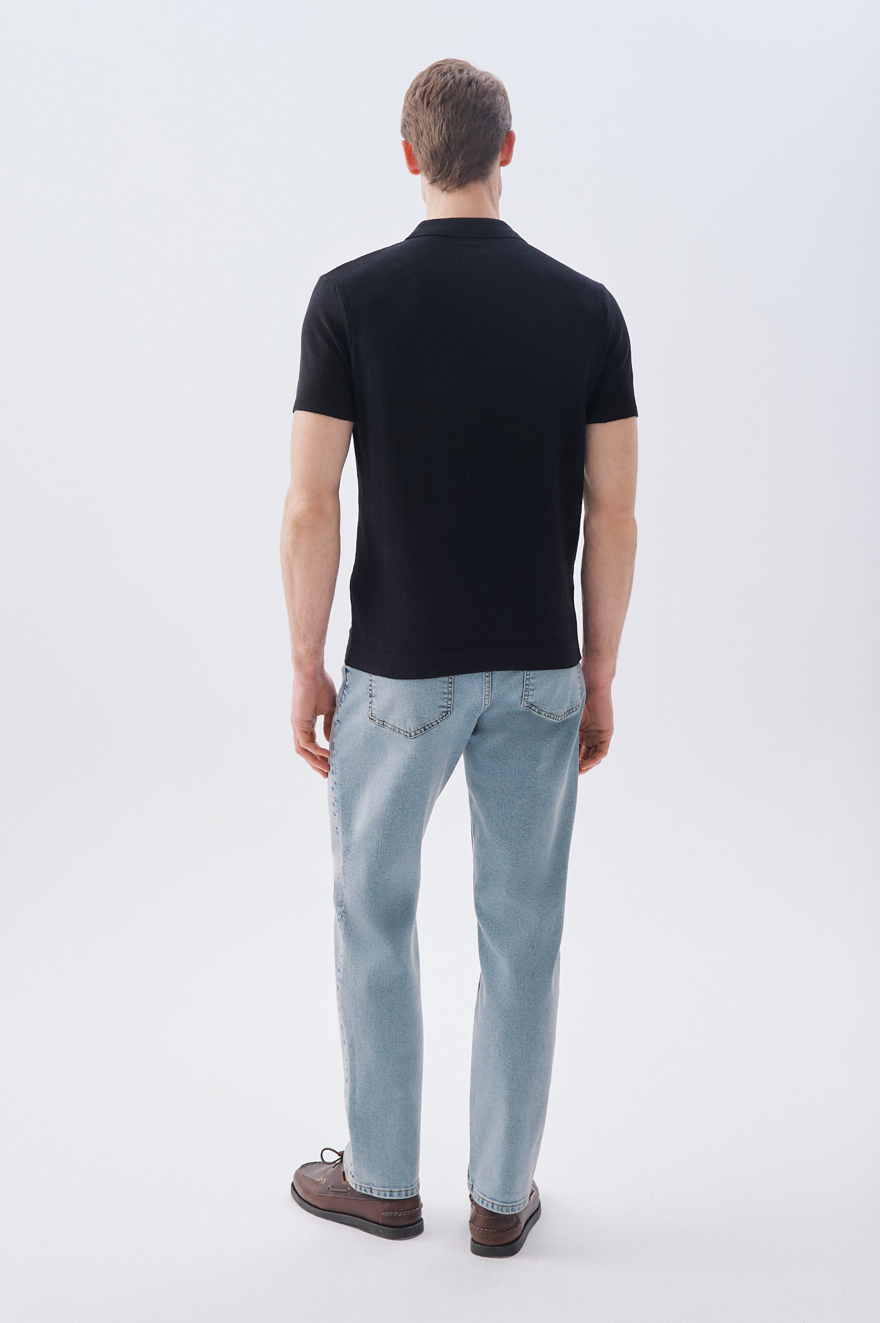 DÜĞMELİ POLO YAKA KISA KOLLU TRİKO KAZAK