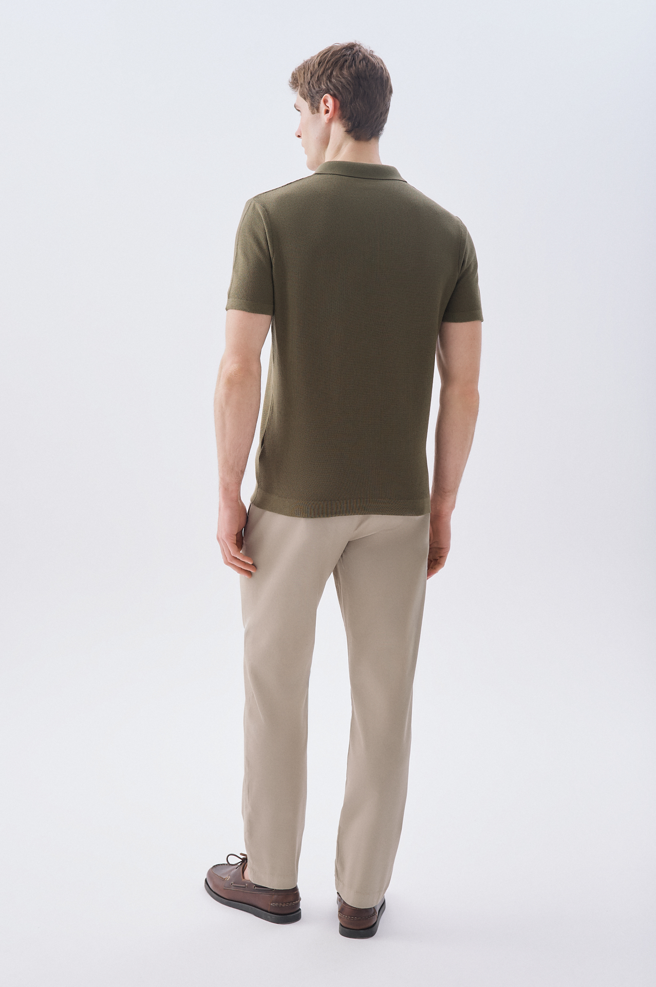 DÜĞMELİ POLO YAKA KISA KOLLU TRİKO KAZAK