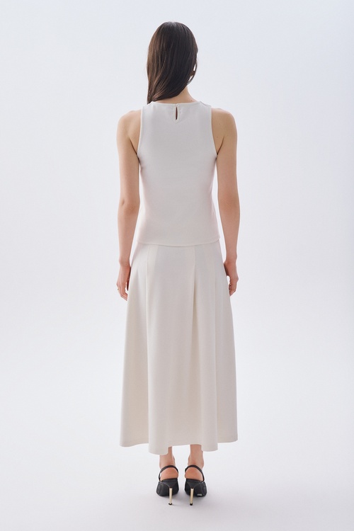 FITTED KOLSUZ BİSİKLET YAKA BLUZ