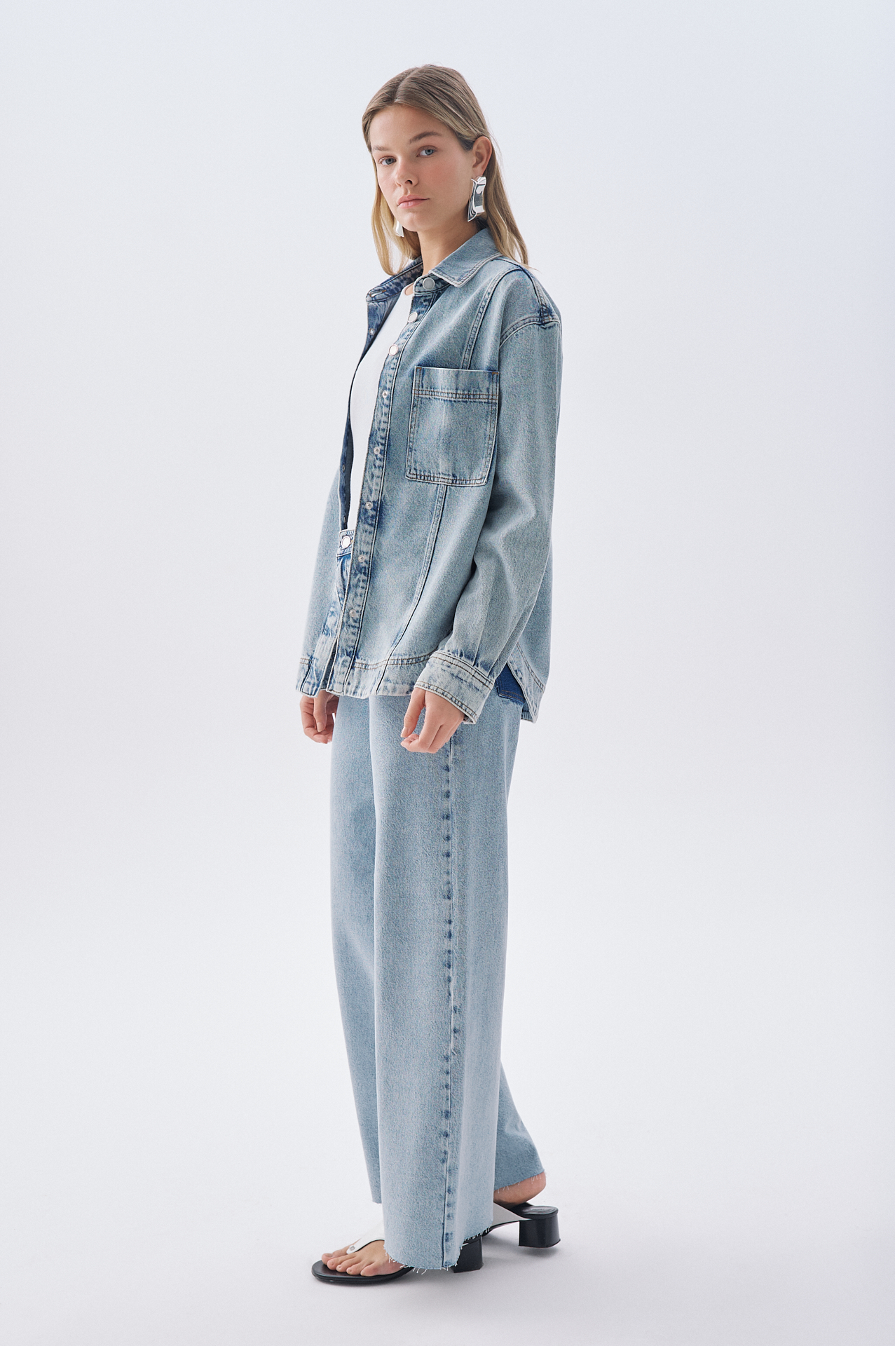 WIDE LEG JEAN PANTOLON