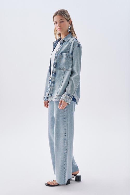 WIDE LEG JEAN PANTOLON