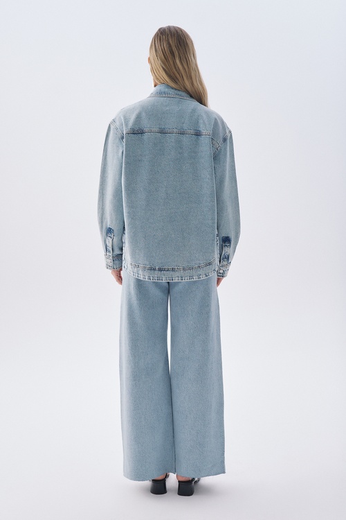 CEPLİ OVERSIZE JEAN CEKET