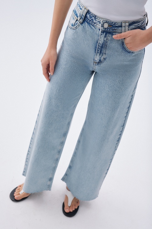 WIDE LEG JEAN PANTOLON