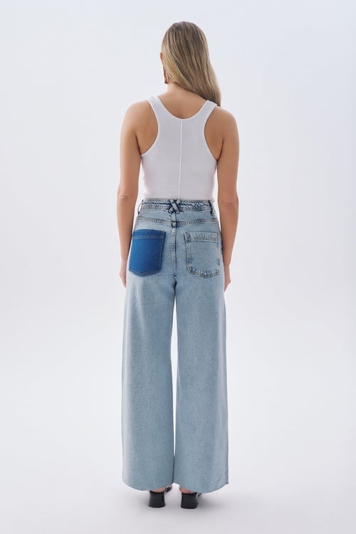 WIDE LEG JEAN PANTOLON
