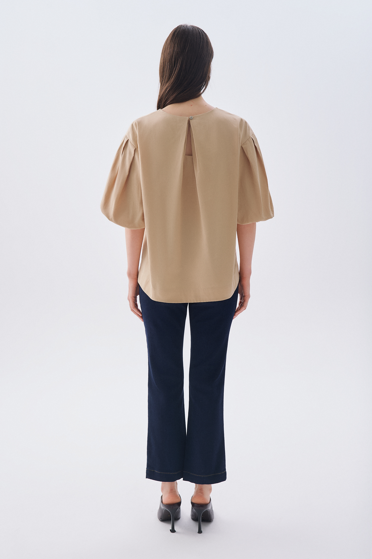 OVERSIZE BALON KOL BLUZ