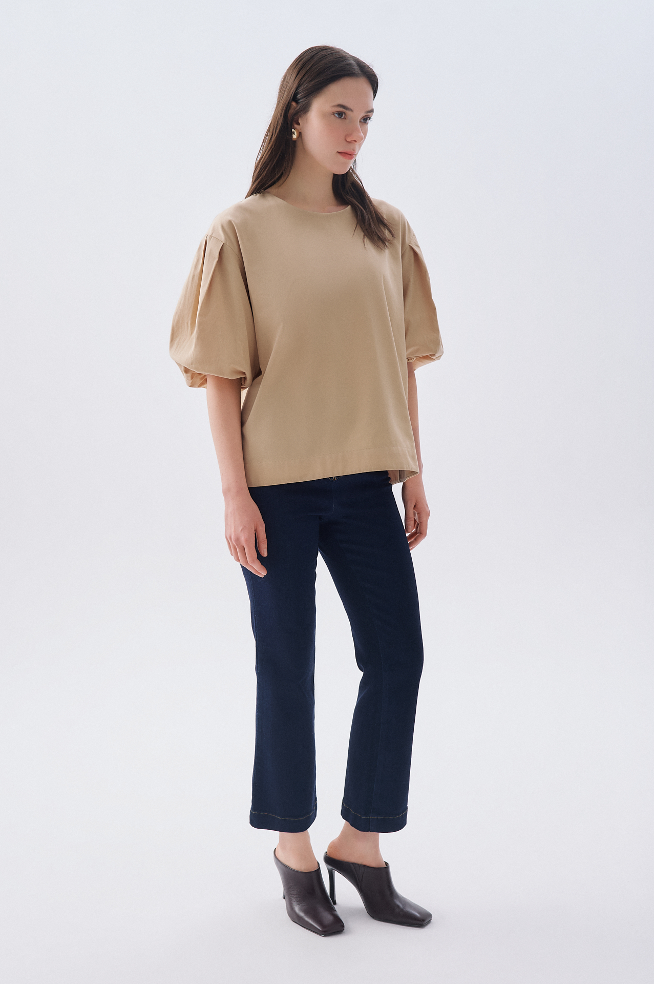 OVERSIZE BALON KOL BLUZ