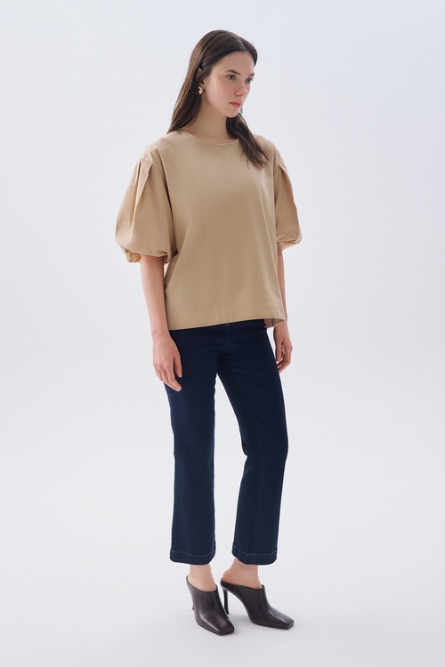  OVERSIZE BALON KOL BLUZ