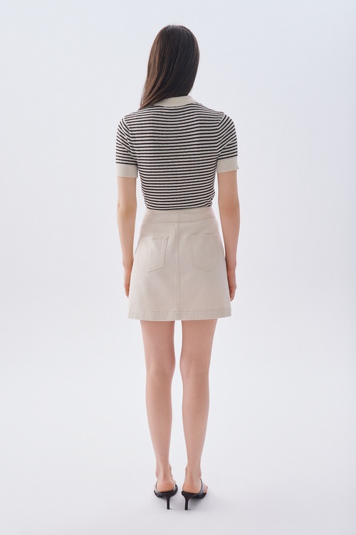 DÜĞME DETAYLI A FORM MİNİ ETEK