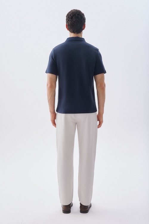 FERMUARLI POLO YAKA T-SHIRT